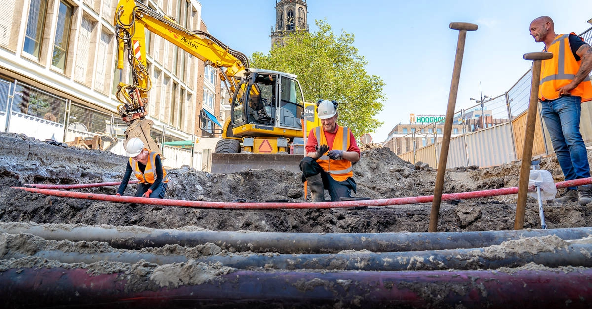 Exhibition archeological finds Grote Markt